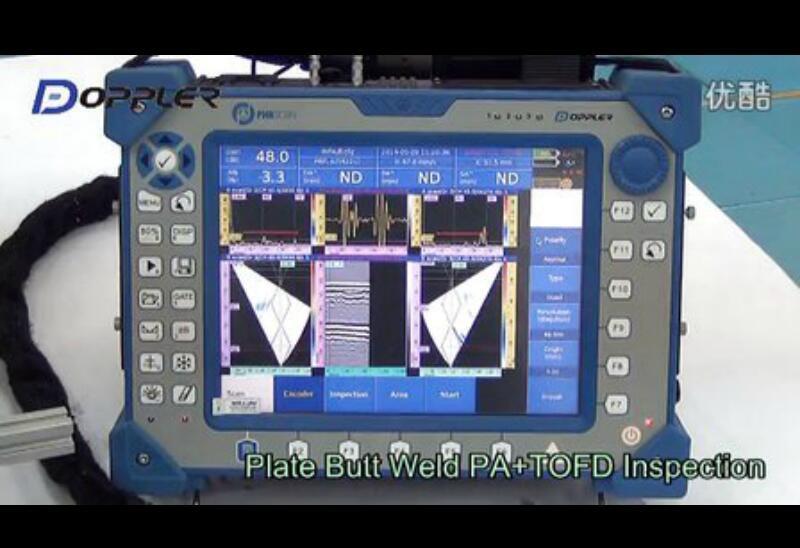 壓力容器板、管對(duì)接焊縫的相控陣+TOFD檢測(cè)（FC-02掃查器）